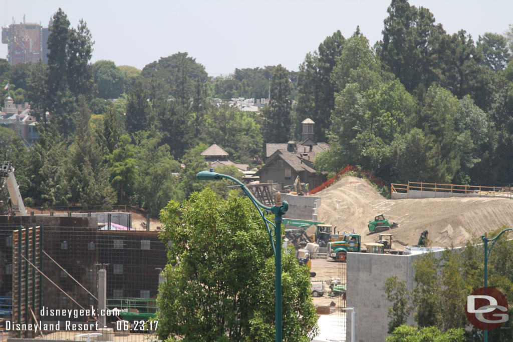 Looking toward Critter Country the new berm looks ready for planting.