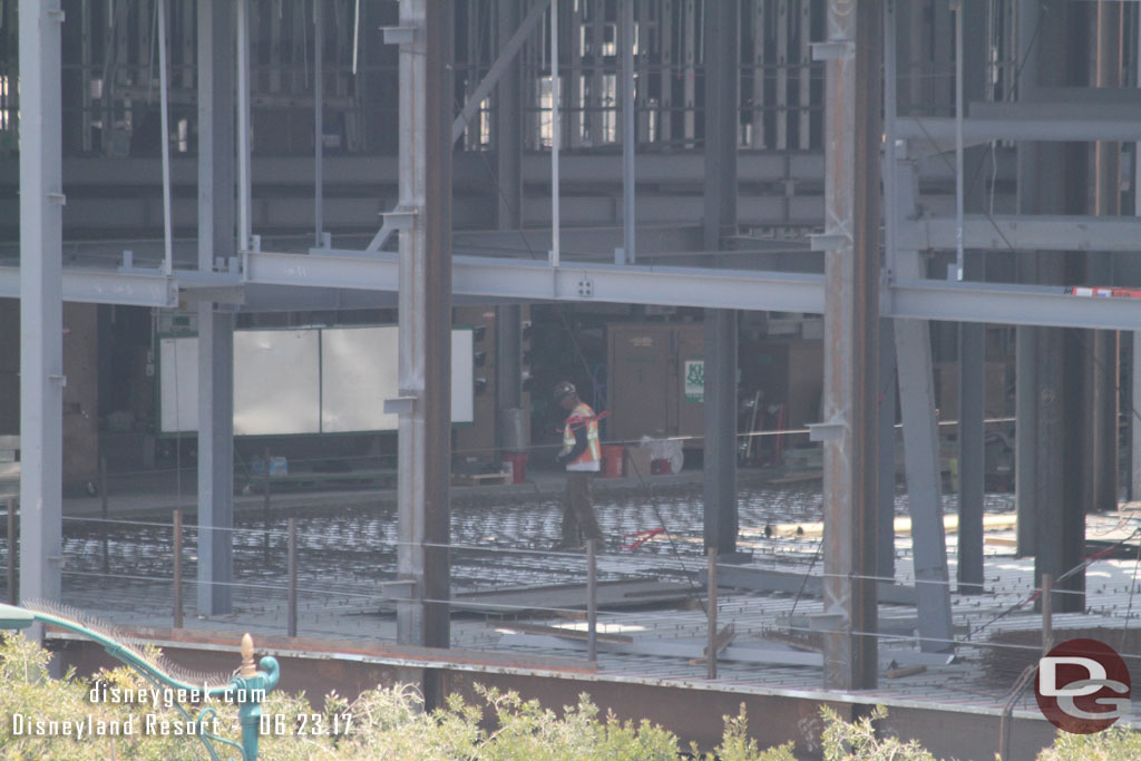 A closer look at the second floor as they prepare to pour the concrete floor.