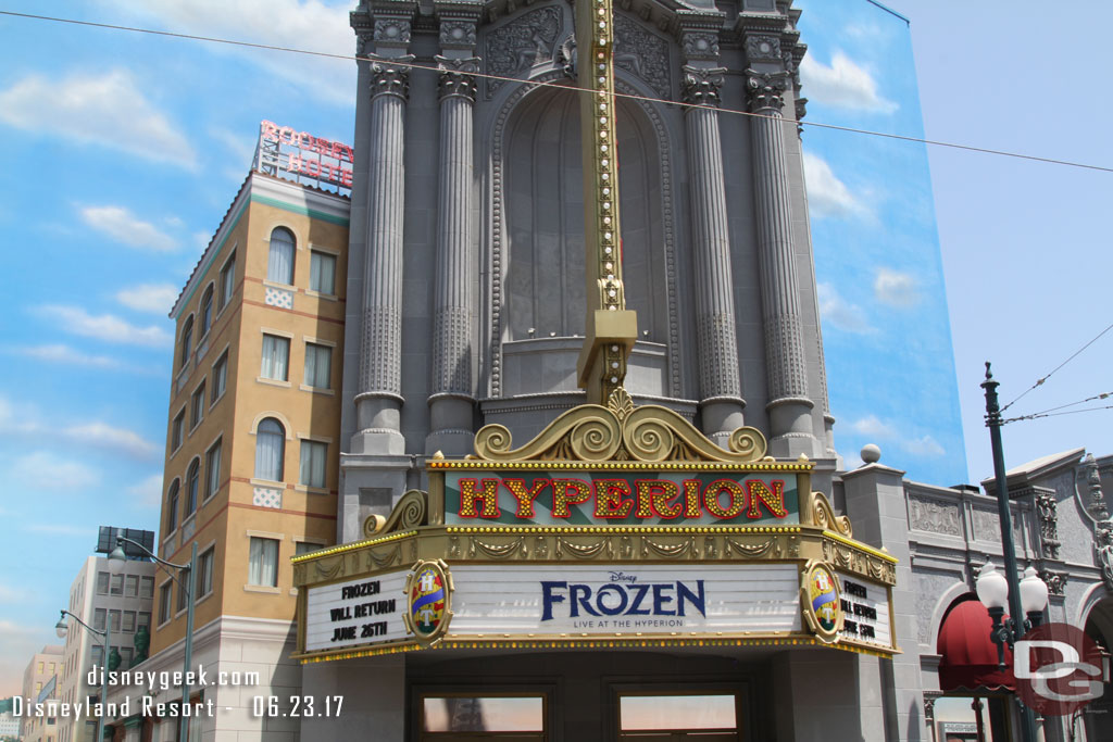 Frozen is dark through the weekend.