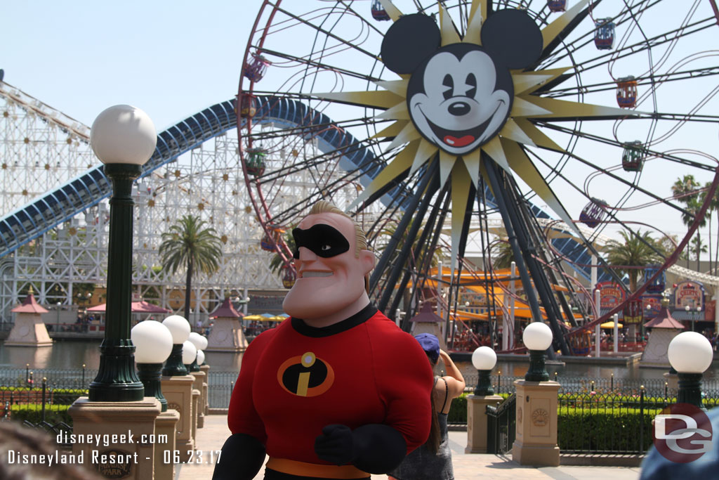 Mr. Incredible in Paradise Pier, Mrs. Incredible was nearby too.