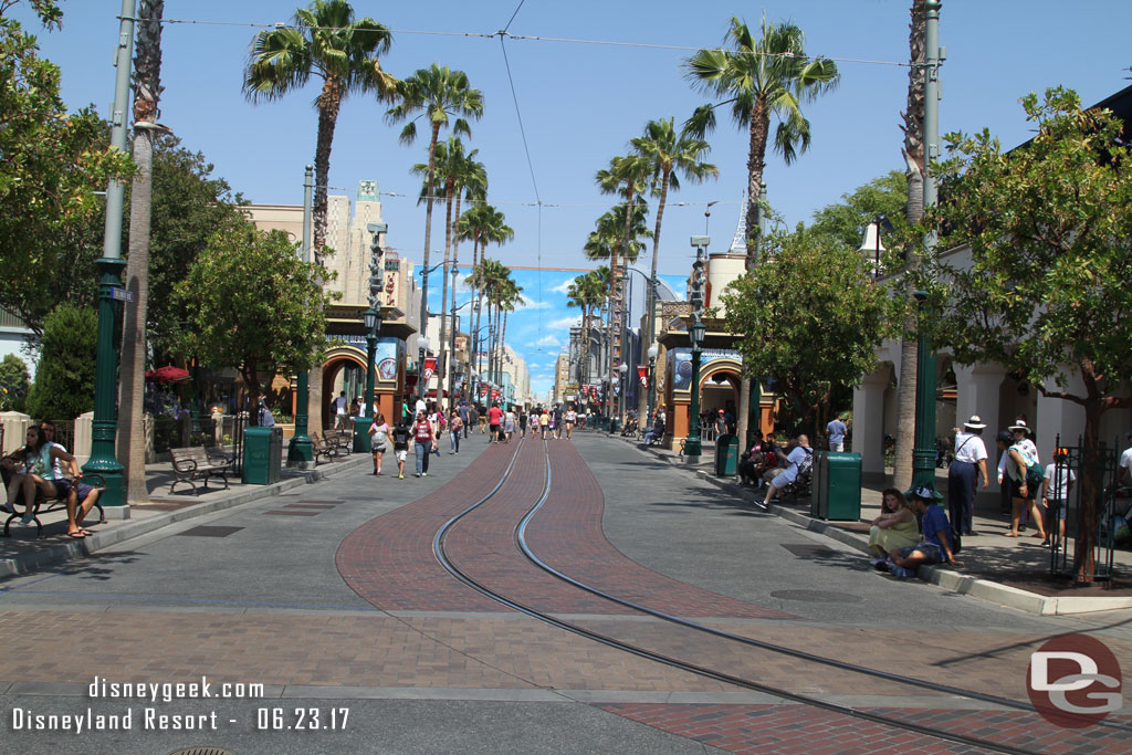 Hollywood Blvd is quiet at the moment.