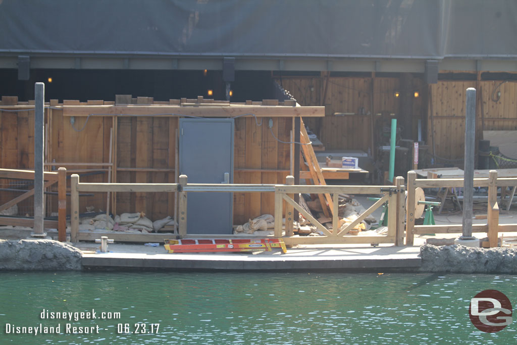 The dock at the Hungry Bear that the Fantasmic teams use.