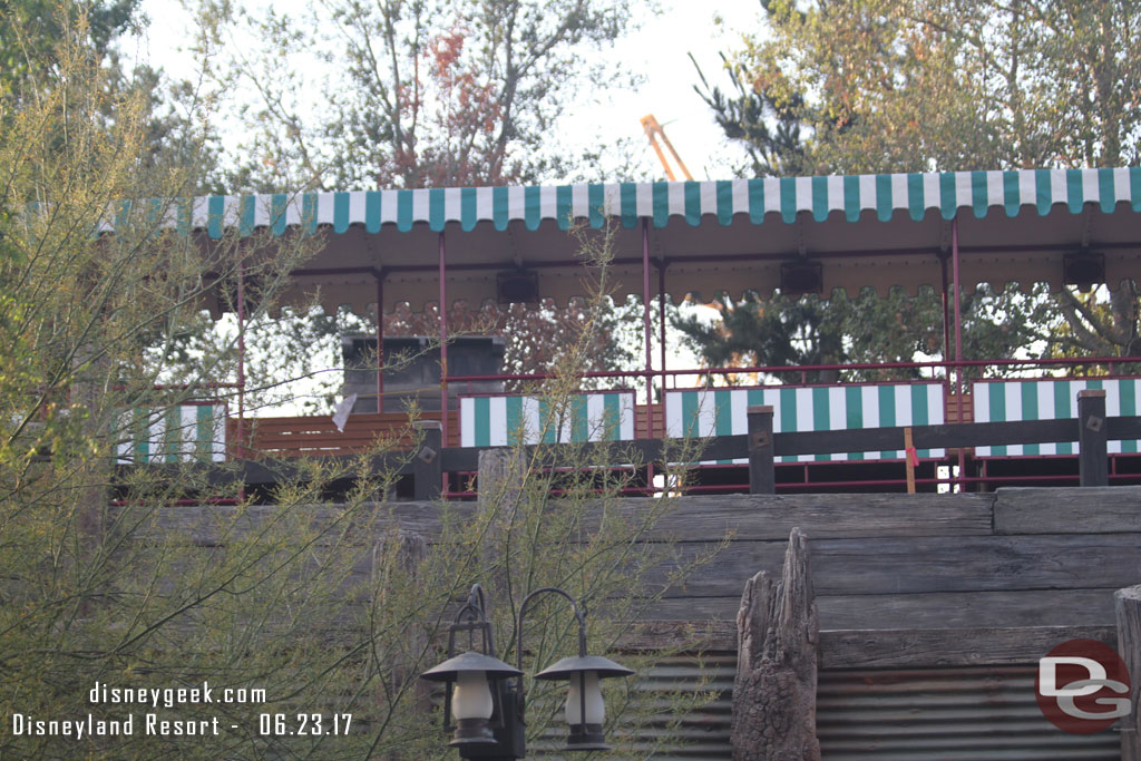 You should get some nice views of Big Thunder from the train now.