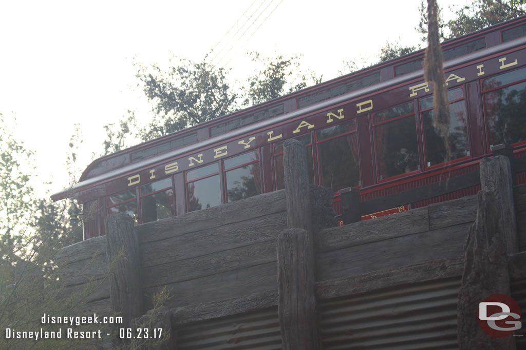 The Lilly Belle passing by.