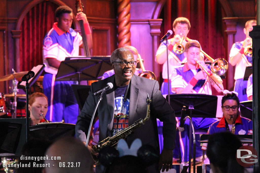 Ron Carter was a guest of the All-American College Band this evening.