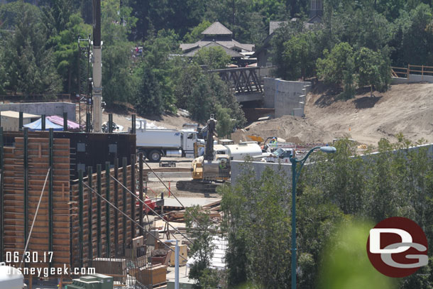 Work going on toward the Critter Country entrance.