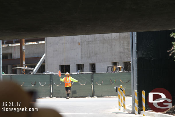 The backstage gate was open.  So a ground level view into Star Wars from the tram as we drove by.