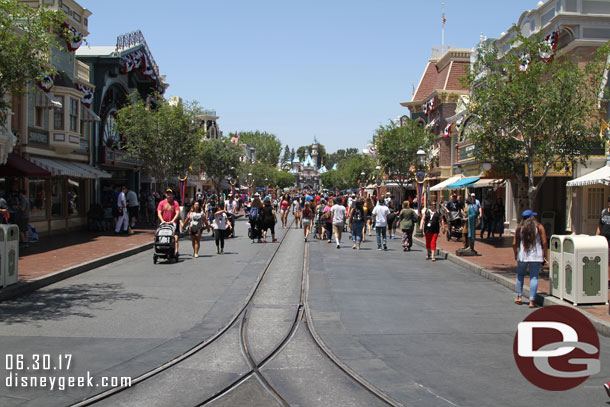 Main Street USA was calm this afternoon.