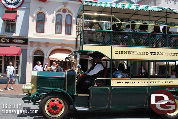 Transportation was busy with one bus, two horse drawn street cars, and a car out too.