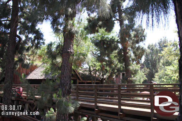 The Critter Country trestle is now uncovered and looks the same as before.