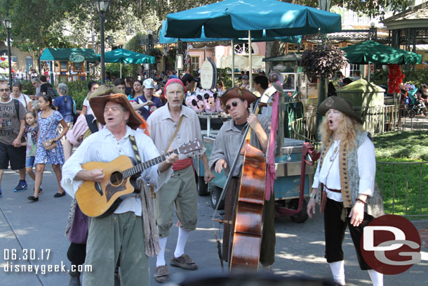 The Bootstrappers performing in New Orleans Square.