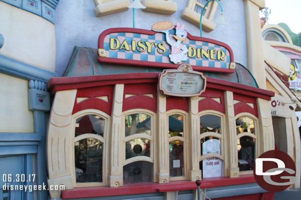 Daisys was closed for the day already.