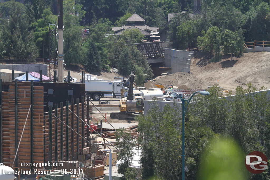 Work going on toward the Critter Country entrance.