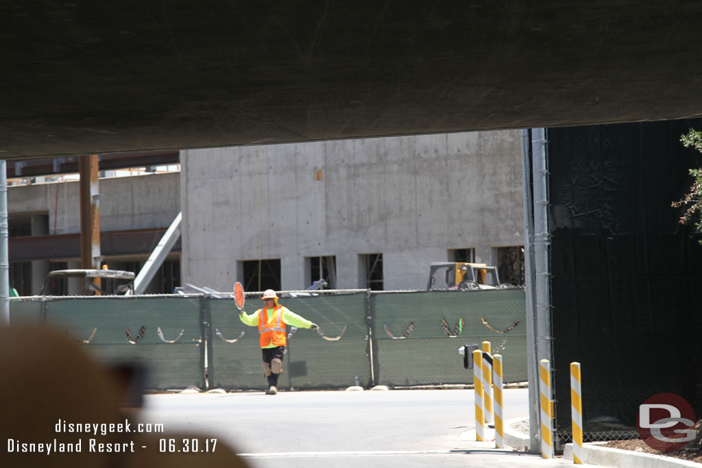 The backstage gate was open.  So a ground level view into Star Wars from the tram as we drove by.