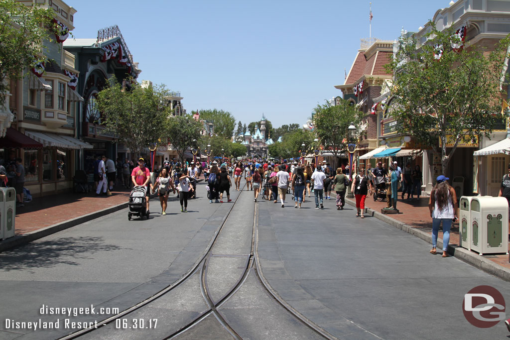 Main Street USA was calm this afternoon.