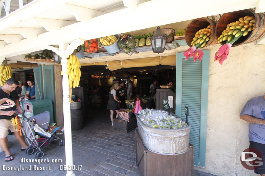 And the fruit stand has moved over to one corner of South Seas Traders