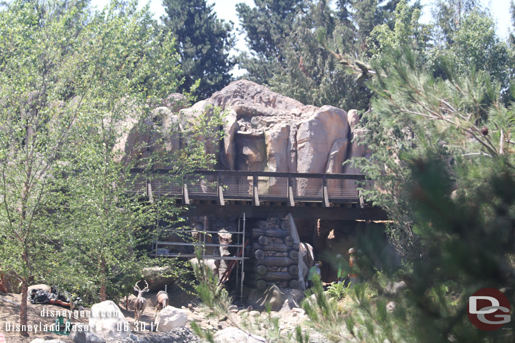 The new trestle.  It will be great to see the Disneyland Railroad passing through here.