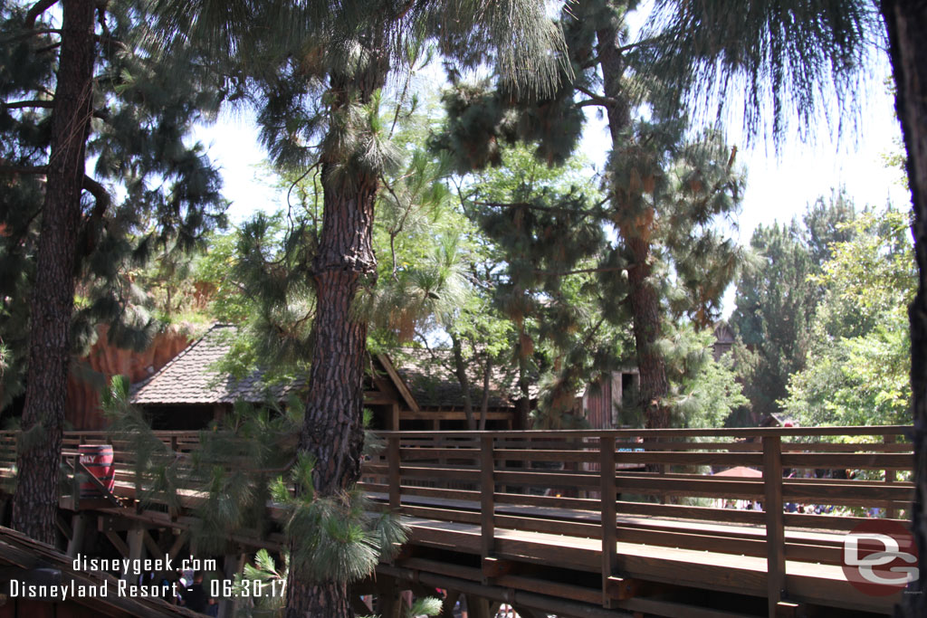 The Critter Country trestle is now uncovered and looks the same as before.