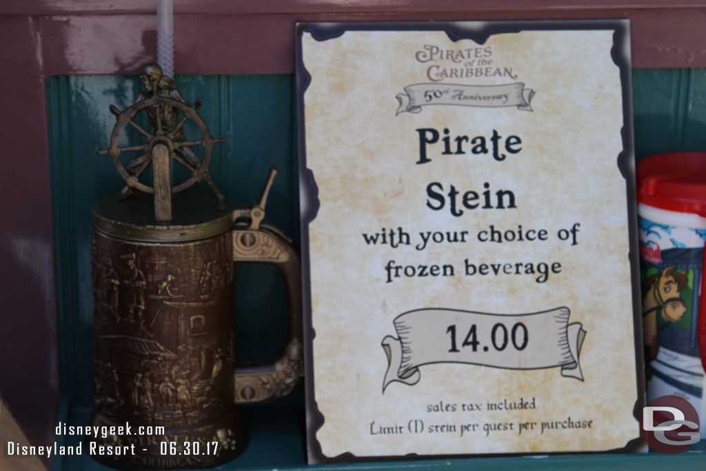 Pirate Steins were available.