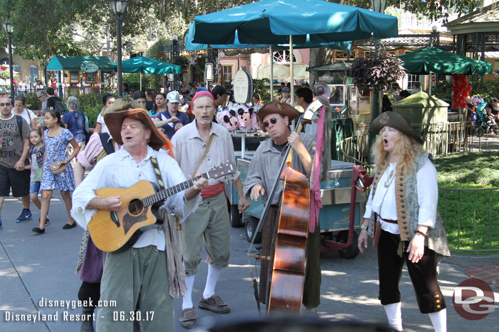 The Bootstrappers performing in New Orleans Square.