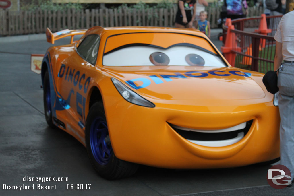 Ran into Cruz again in Cars Land.