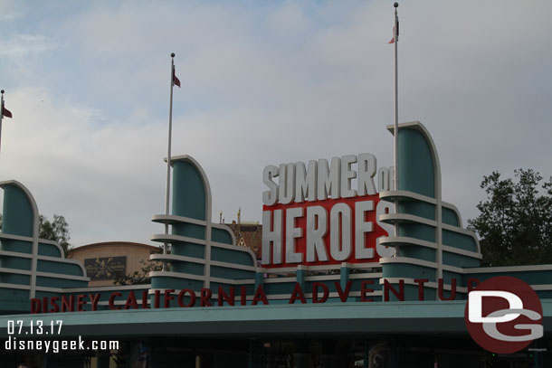 First stop this morning Disney California Adventure.