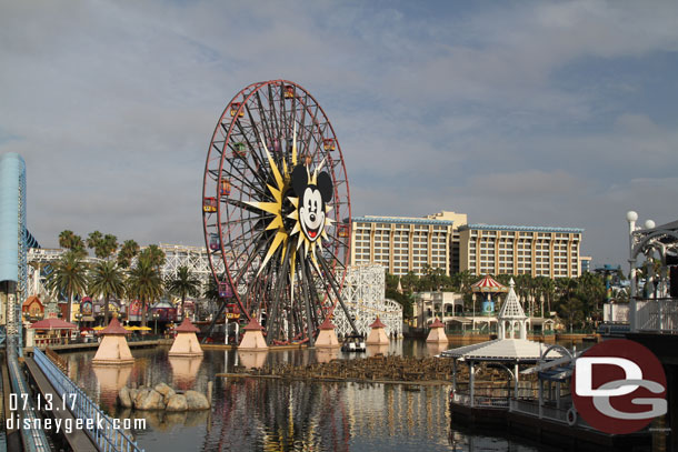 I went out to Paradise Pier.  They were working on one of the World of Color sections.