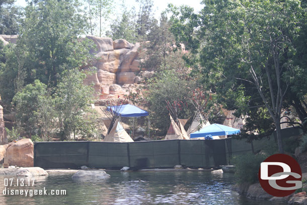 A fence is still up at the Indian Village