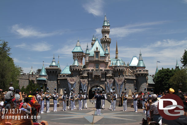 Back to Sleeping Beauty Castle for the Disneyland Band.