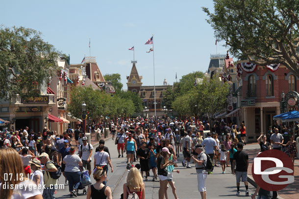 Main Street USA at 2:34pm