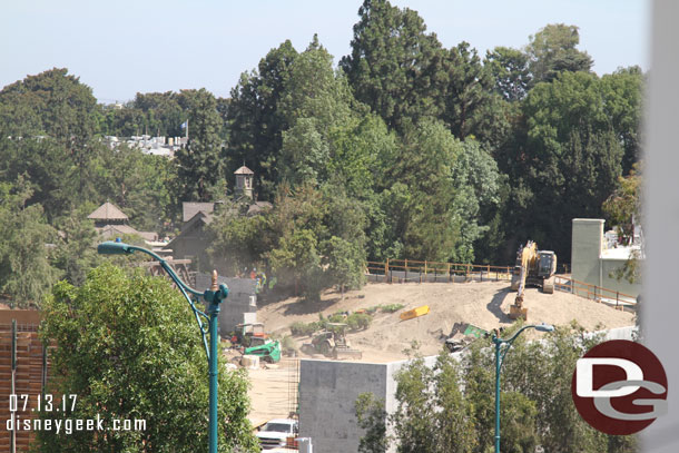 Work continues on the small berm in Critter Country.