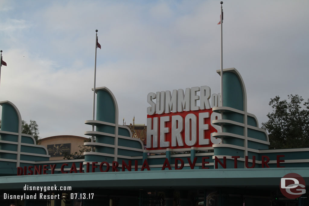 First stop this morning Disney California Adventure.