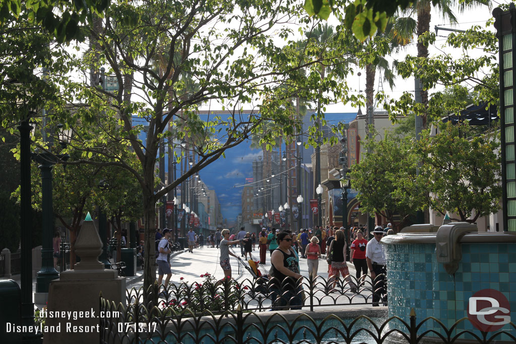 A majority of the guests waiting for the park to open were in Hollywood Land.  There were two long lines.. one for stand by the other FastPass distribution for Guardians of the Galaxy Mission Breakout.