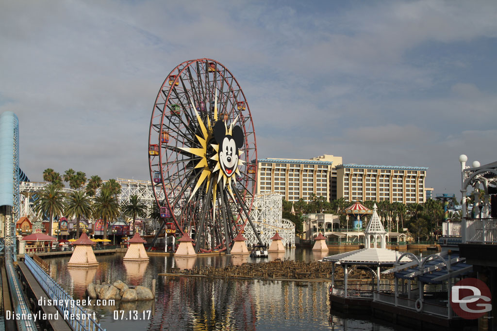 I went out to Paradise Pier.  They were working on one of the World of Color sections.