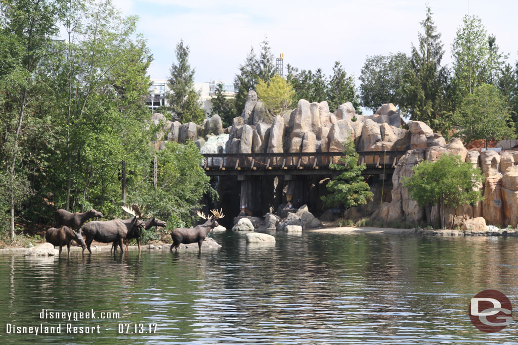 I walked around to the other side of the Island to watch the Mark Twain come around the corner.