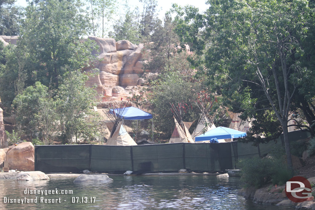 A fence is still up at the Indian Village