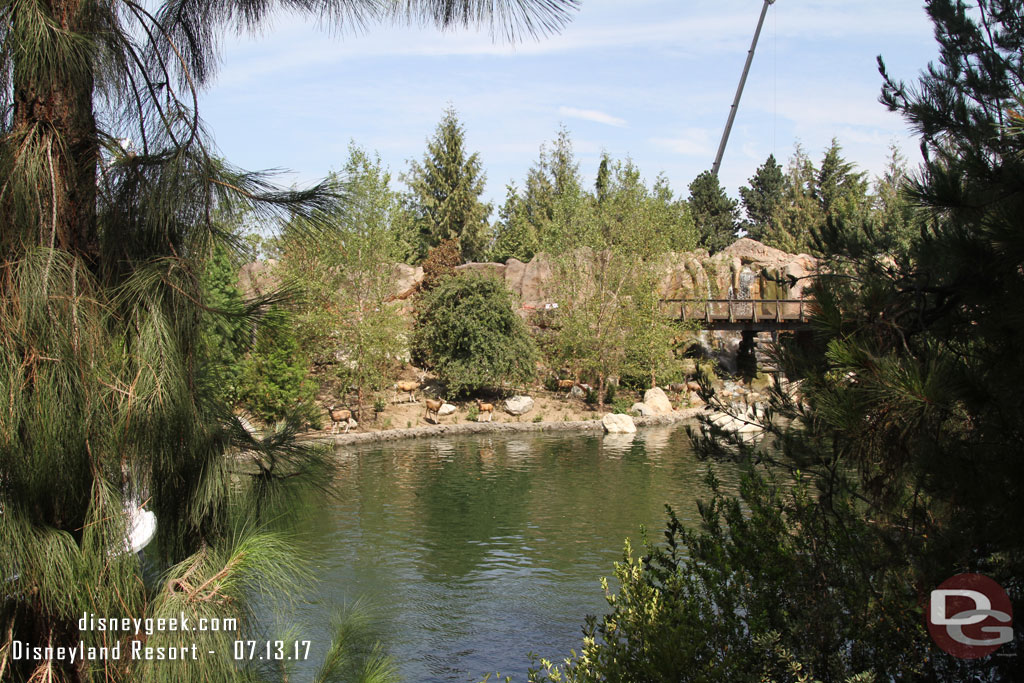 The view from near Fort Wilderness on Tom Sawyer Island of the northern bank.