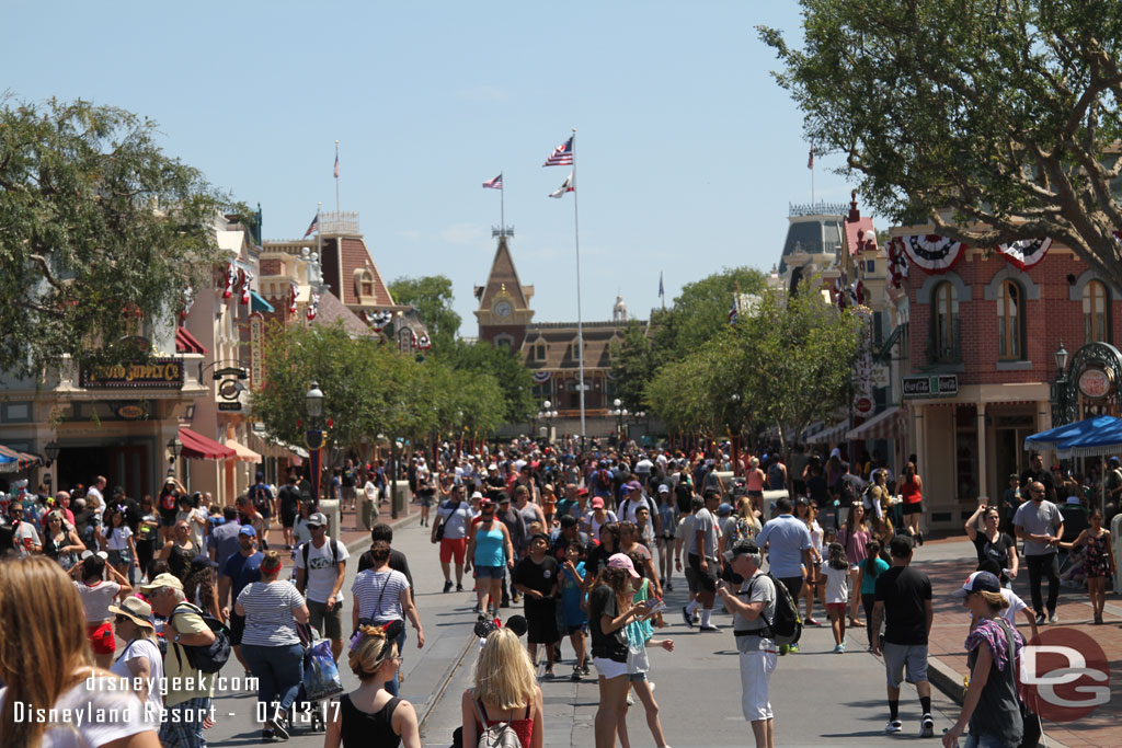 Main Street USA at 2:34pm