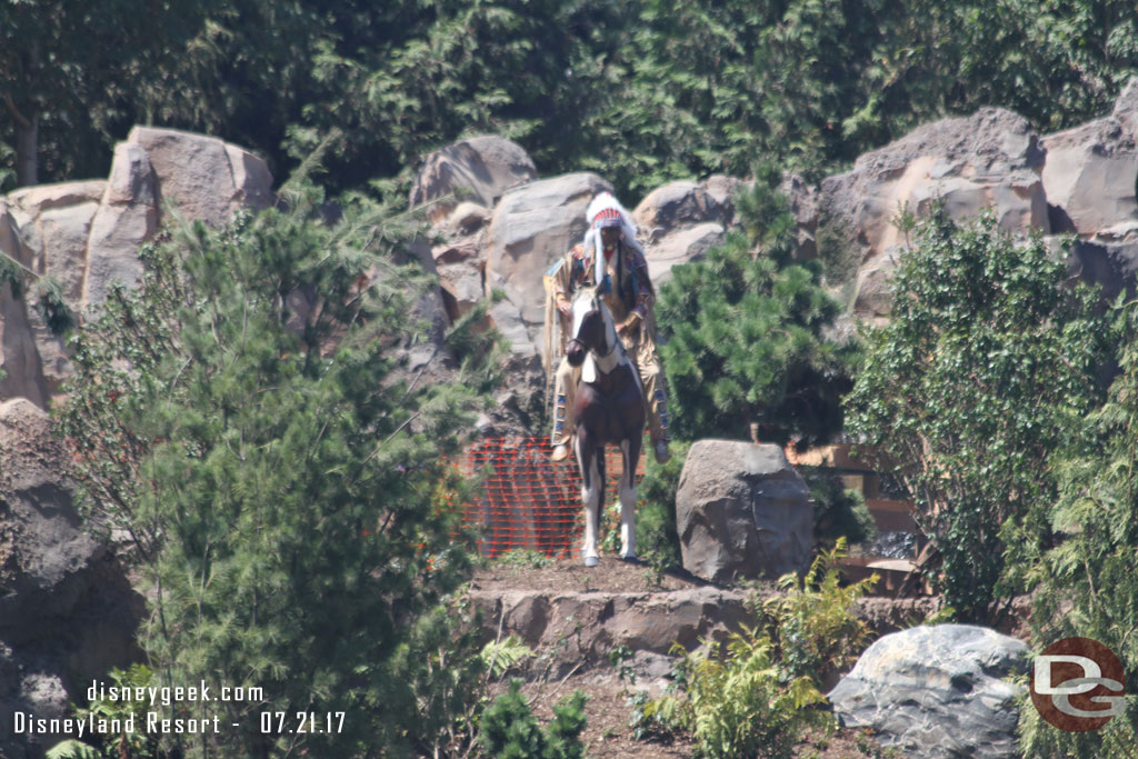 The chief on horseback.