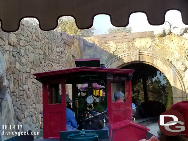 Approaching the new Toontown tunnel.