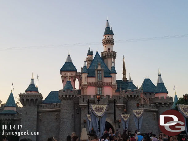 Sleeping Beauty Castle this evening.