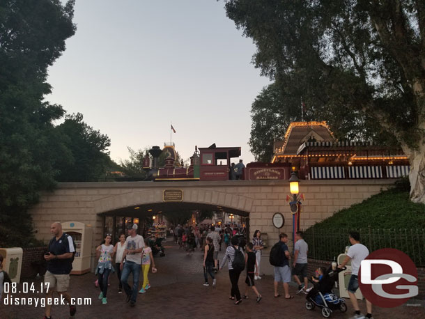 Disneyland Railroad was closed again.