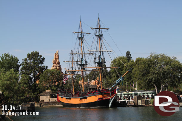 The Columbia preparing for its next journey.