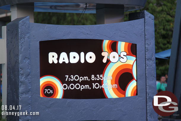 Radio 70s performing at Tomorrowland Terrace this evening.