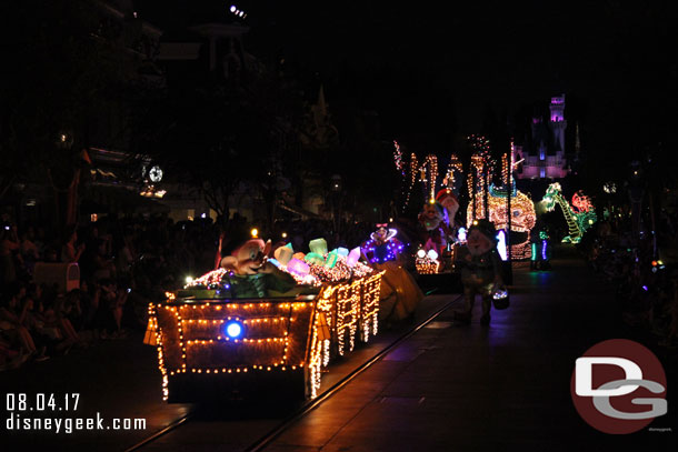 Dopey driving the mine train.