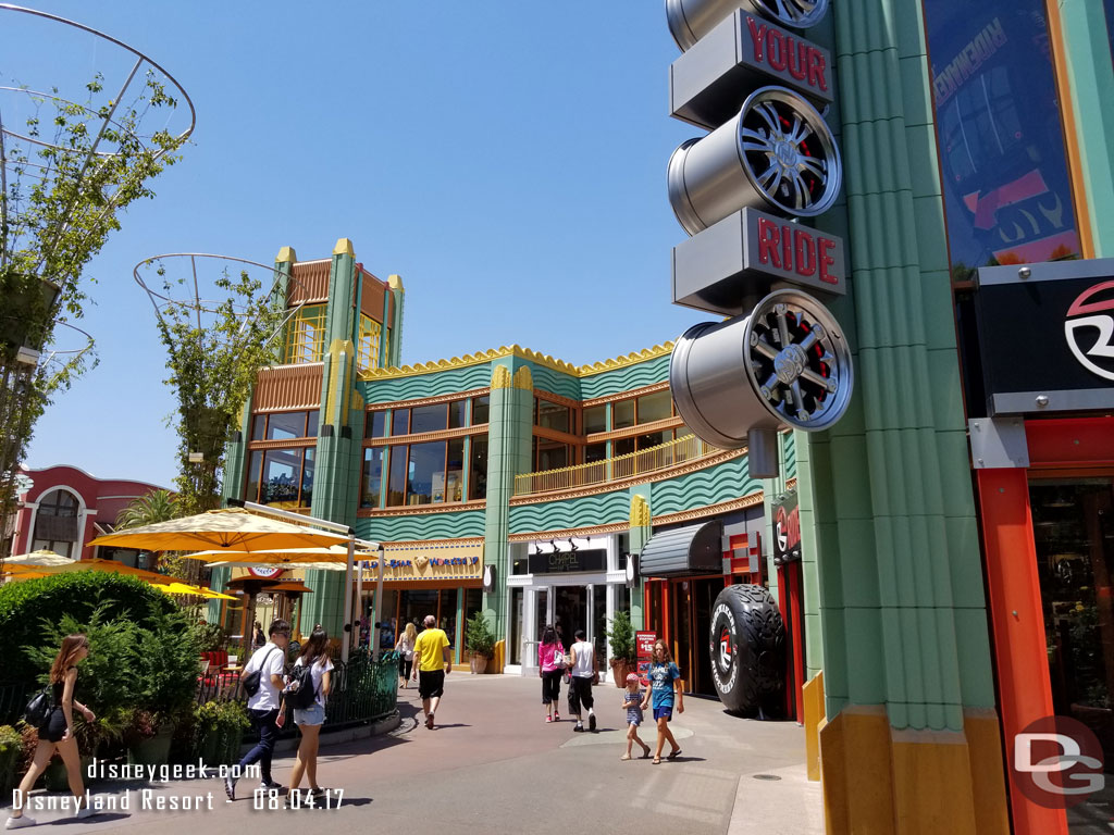 It was recently announced these three stores are closing to clear this block of Downtown Disney.  The assumption is the new VR Experience that was announced last week is going here.