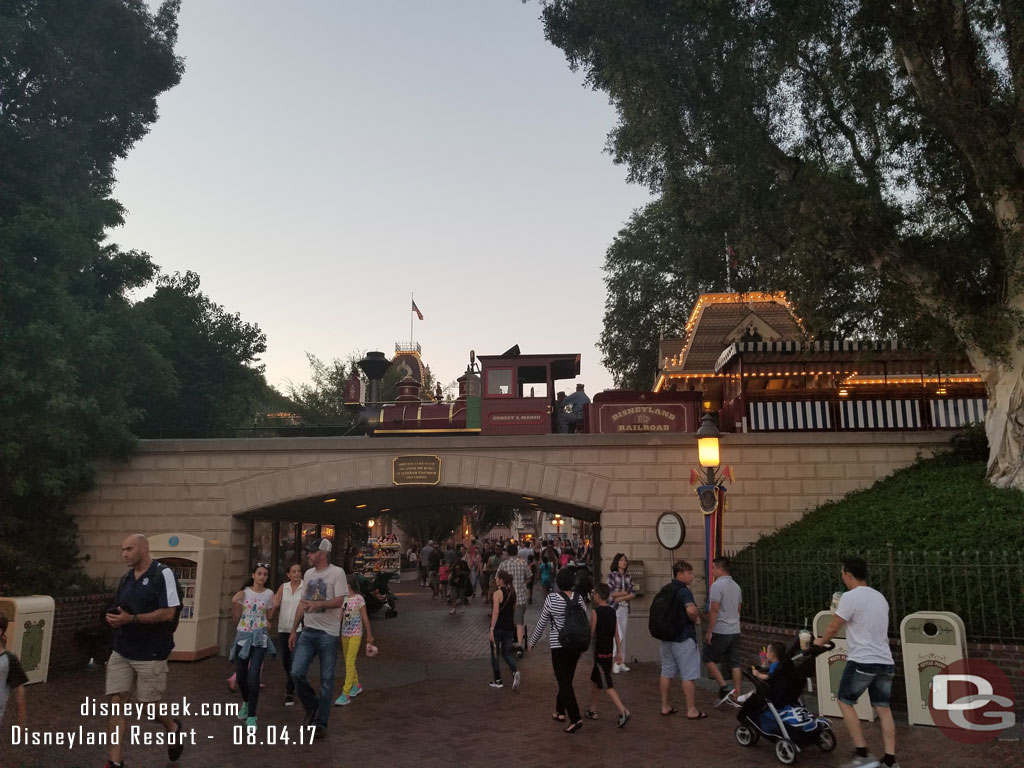 Disneyland Railroad was closed again.