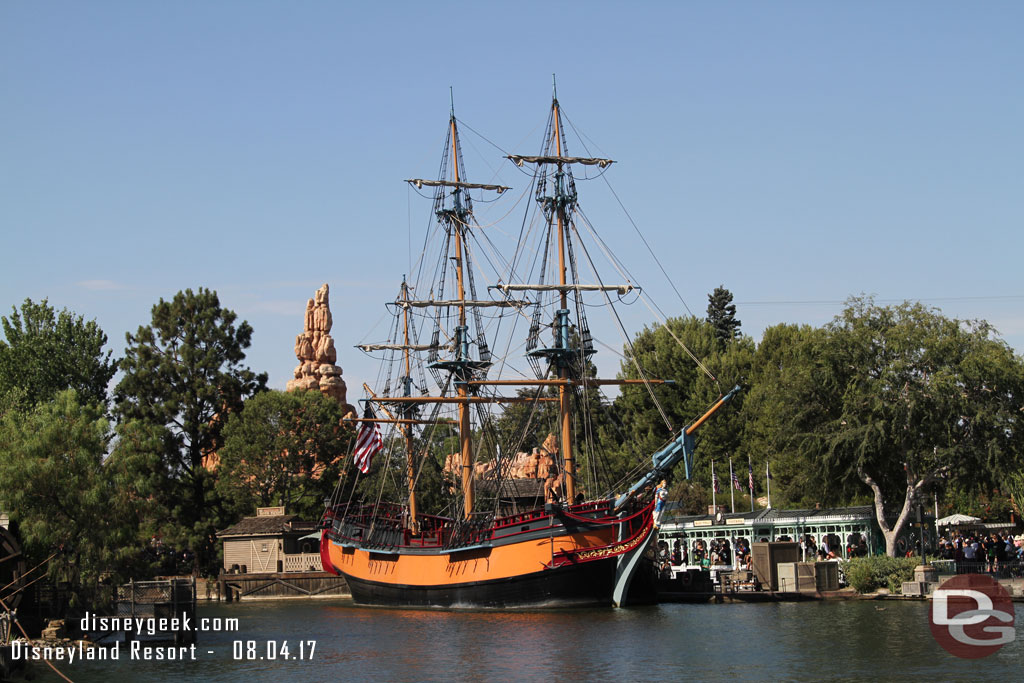 The Columbia preparing for its next journey.