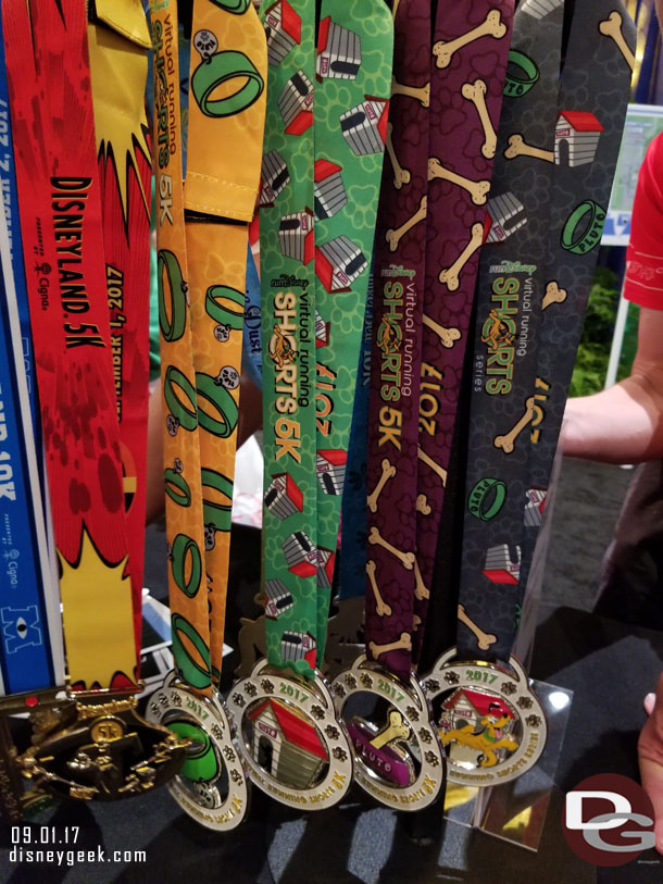 Some of the race medals.