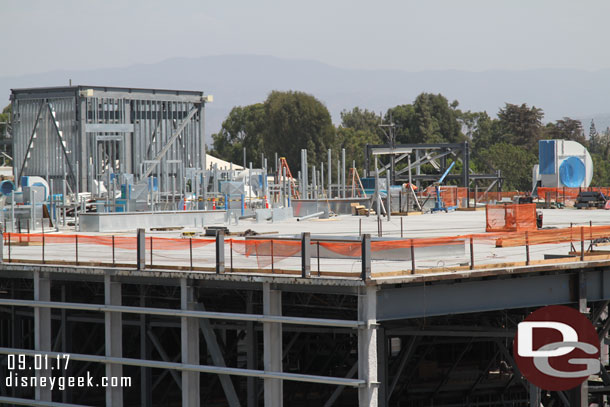 A closer look at the roof of the Battle Escape.  You can see some steel on the far side for the exterior facade.